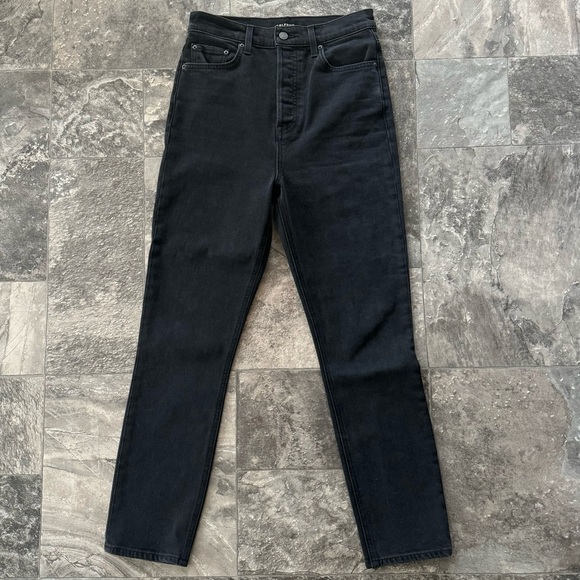 GRLFRND Piper Super High Rise Stretch Slim in Hollywood Black Jeans Size 27 - Picture 3 of 8